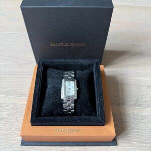 Baume & Mercier Women’s Diamond Hampton Acier Quartz Watch .78 ct VVSI